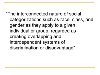 Intersectionality Queer 201 Presentation | PPT