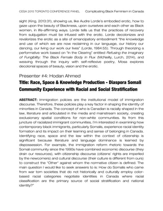 CESA Panel Abstracts | DOC