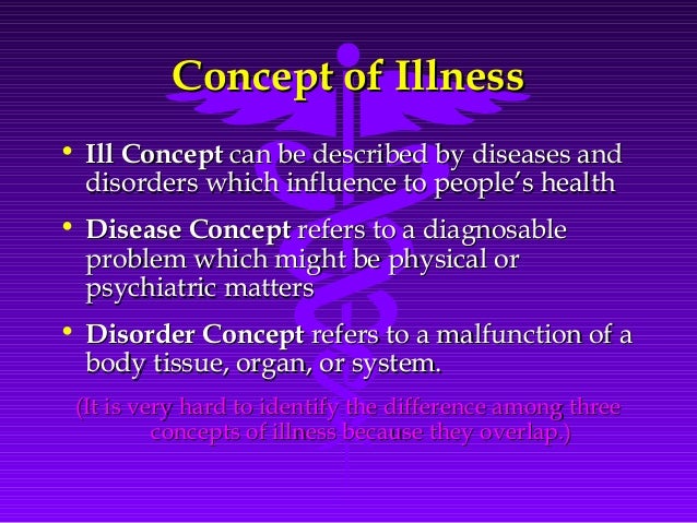 what are the concepts of illness