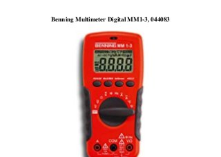 Benning Multimeter Digital MM1-3, 044083
 
