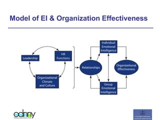 Model of EI & Organization Effectiveness
 