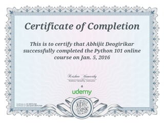 Python certification