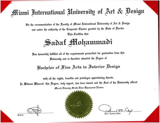 Sadaf Mohammadi - BA Degree