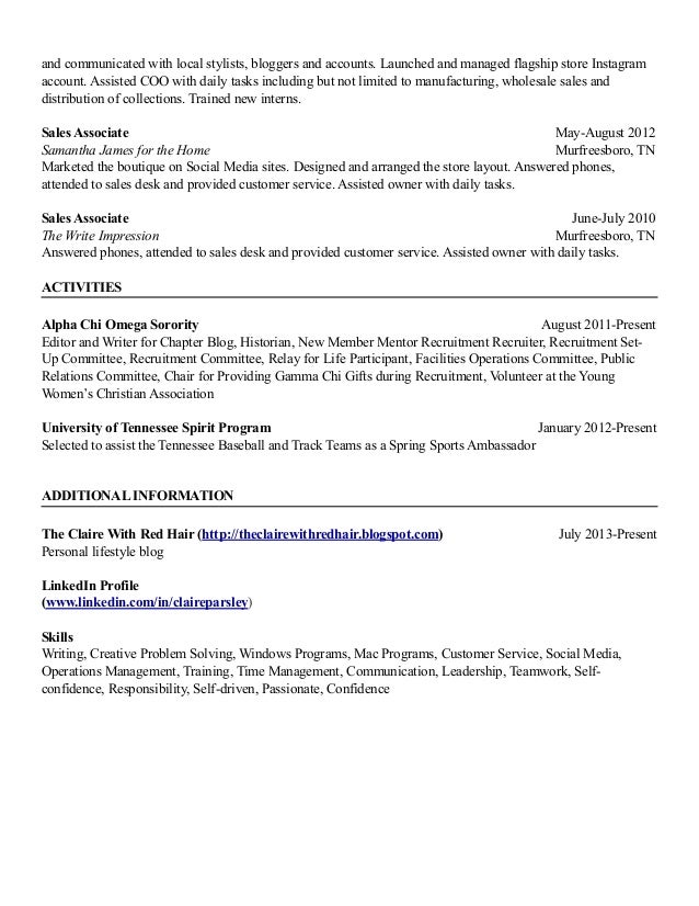 harvard style resumes