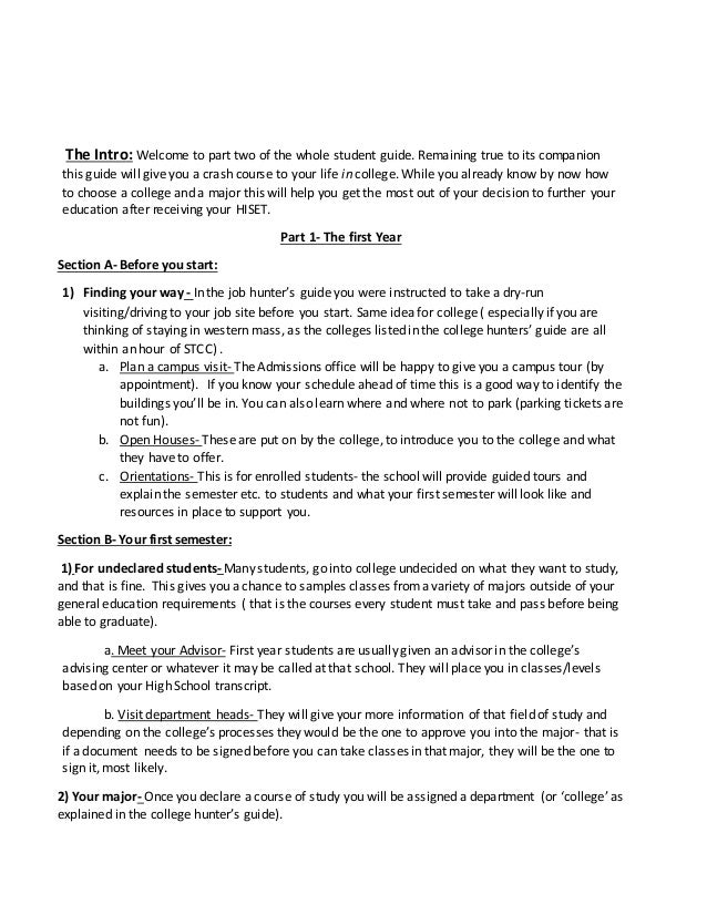 the college life guide