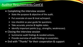 Audit Interview Process Internal Audit 03-03-16 | PPTX