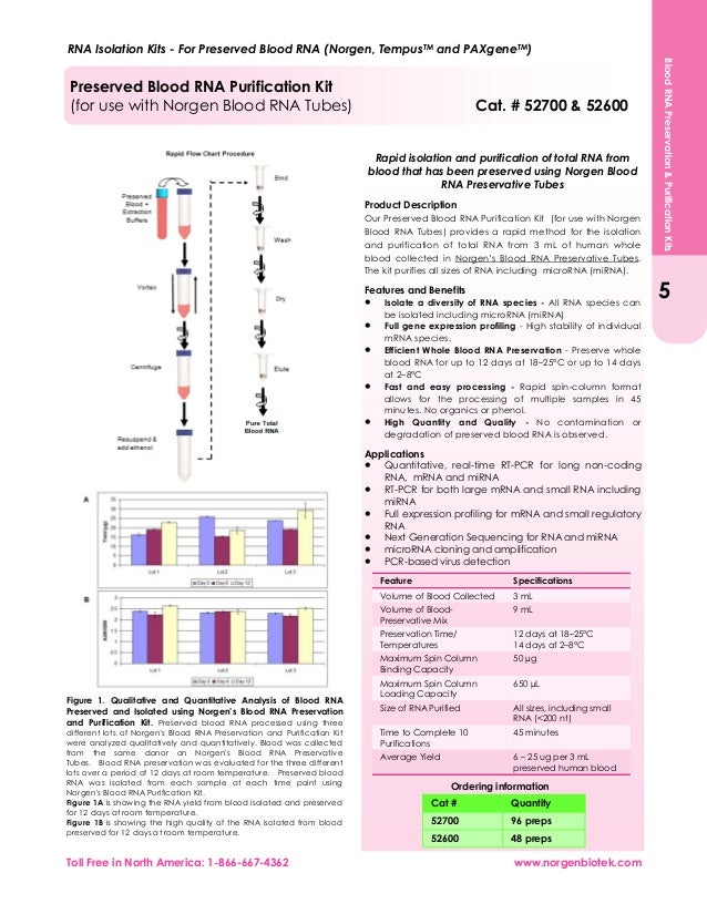 Blood RNA Preservation (8 pages)