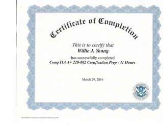 CompTIA Certificate