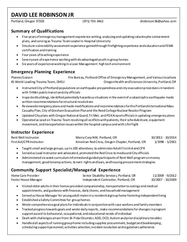 executive resume