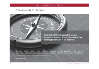 4 9 t h a n n u a l l e a d e r s h i p d i n n e r26
VICE CHAIRMAN’S CIRCLE
 