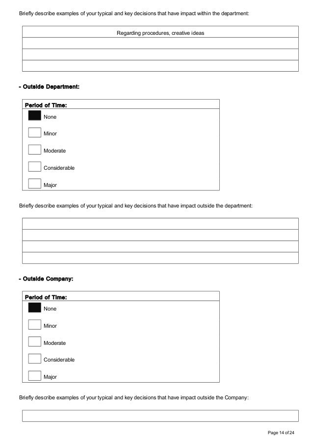 job analysis questionnaire job analysis questionnaire example