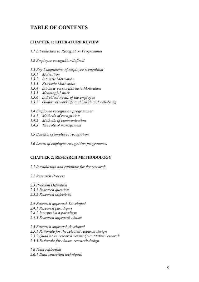 Dissertation report role performance appraisal employee motivation