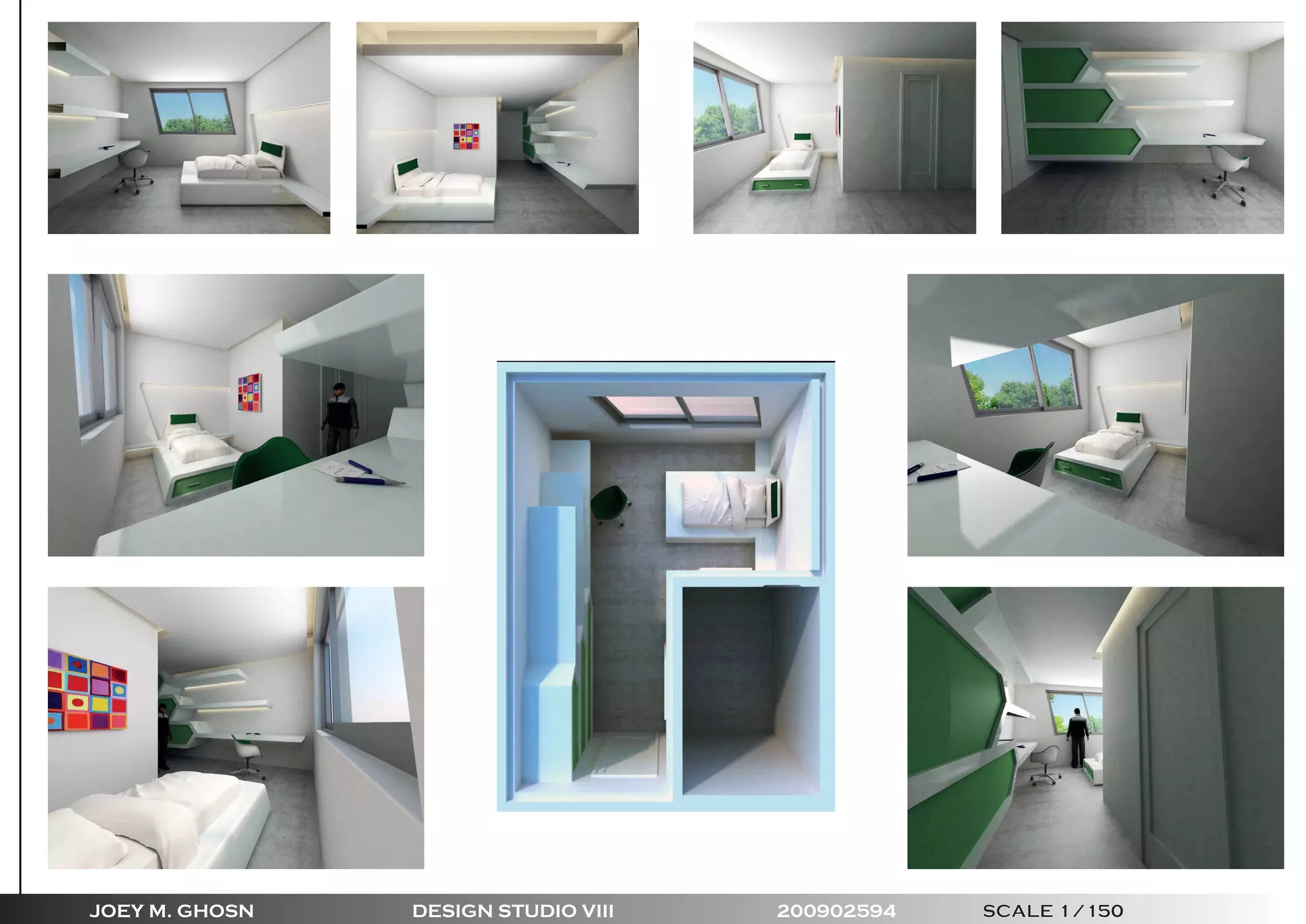 JOEY M. GHOSN DESIGN STUDIO VIII 200902594 SCALE 1/150
 