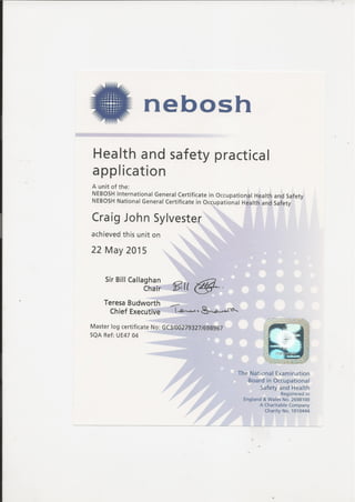 Nebosh H&S Practical Certificate