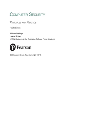 Computer Security Principles and Practice 4th Edition PDF | PDF