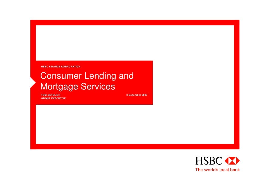 Hsbc Chicago Investor Roadshow