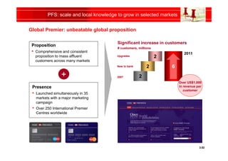 PFS: scale and local knowledge to grow in selected markets


Global Premier: unbeatable global proposition

              ...
