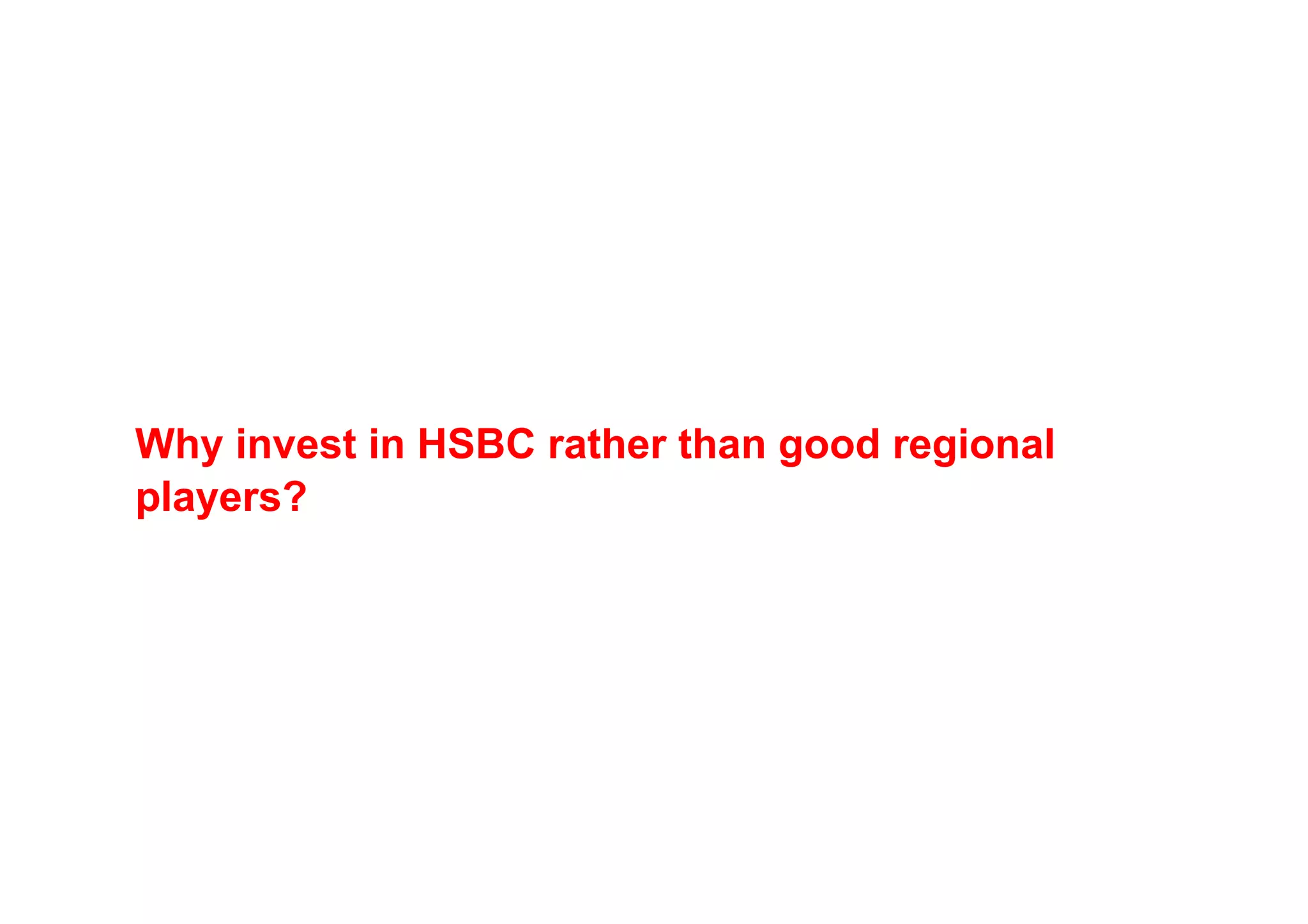 Managing for Growth - Taking HSBC to the next level