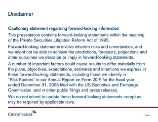 credit-suisse Presentation slides