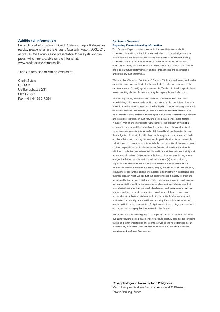 credit suisse cover letter