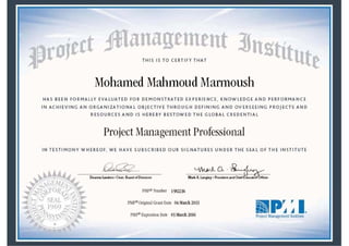PMP Certification LR