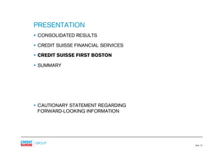  .credit-suisse - Presentation