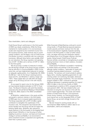 credit-suisse Quarterly Report Q3/2002