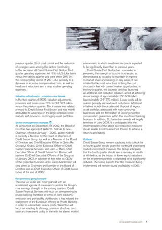 credit-suisse Quarterly Report Q3/2002