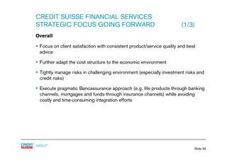 credit-suisse Slides - Presentation to analysts and media
