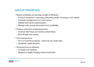 credit-suisse Slides - Presentation to analysts and media
