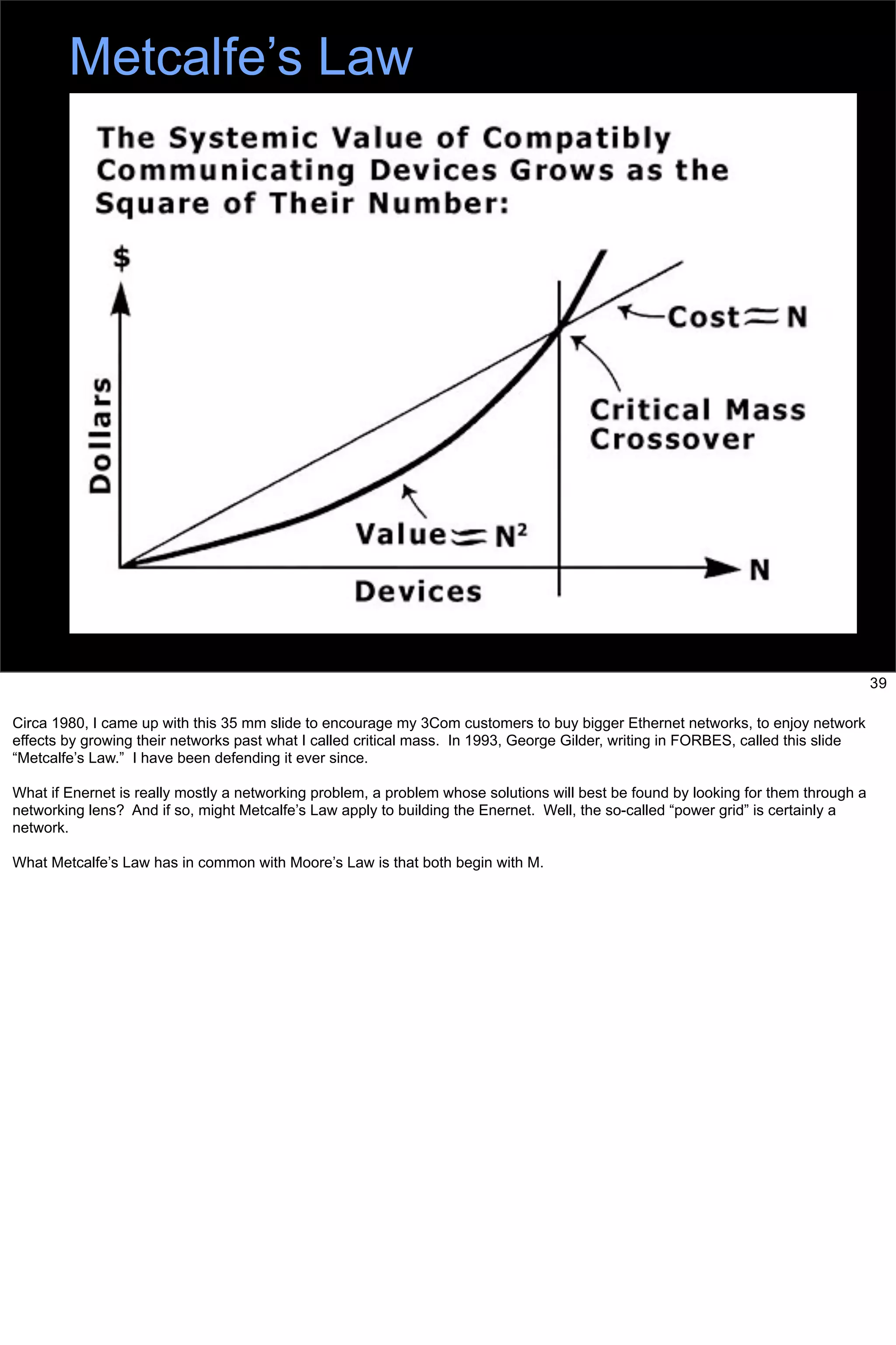 Bob Metcalfe: Internet History Applied To Solving Energy