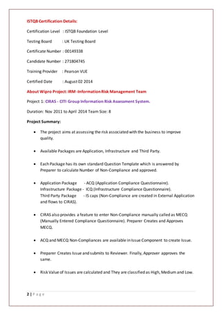 Muthu_Senior Test Engineer_Resume