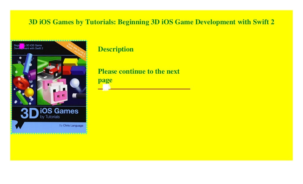 3D iOS Games by Tutorials: Beginning 3D iOS Game Development with Sw…