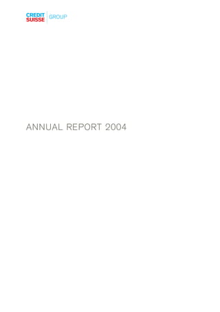 credit-suiss Annual Report 2004