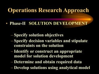 operation research and optimization academic | PPT