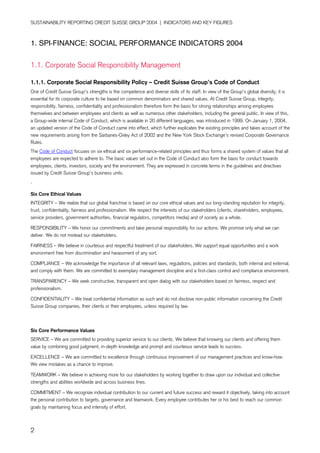 credit-suisse Performance Indicators/Ratings 2002