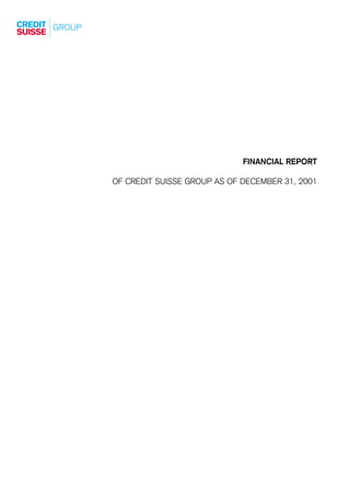 .credit-suisse Financial Report 2001