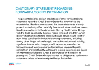 .credit-suisse Slides - Presentation to analysts and media