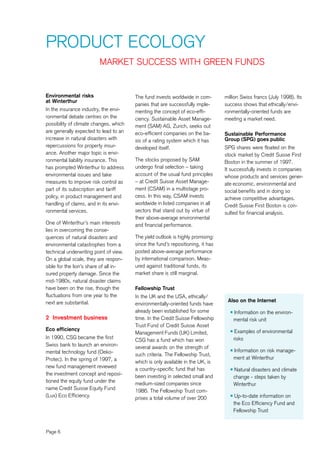 credit-suisse Environmental Report 1997/1998 Short version