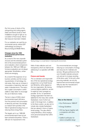 credit-suisse Environmental Report 1997/1998 Short version