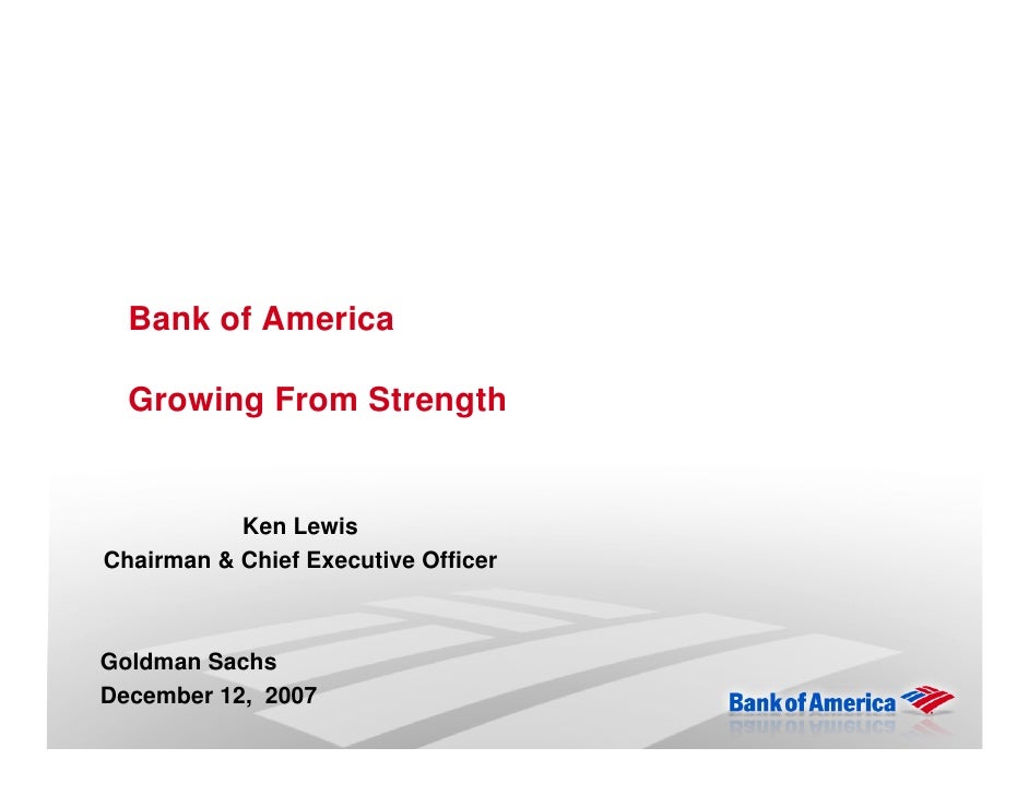 Goldman Sachs Financial Services Conference