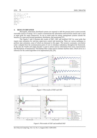 Optimal state estimation techniques for accurate measurements in ...