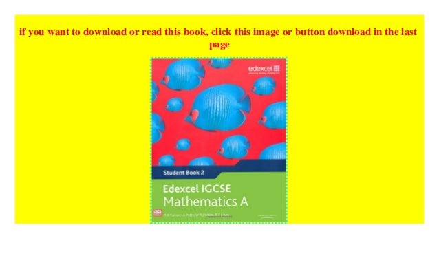 Edexcel Igcse Mathematics A Student Book 2 Edexcel Internationa