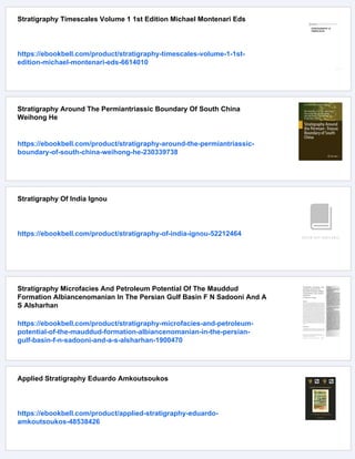 Stratigraphy Lithofacies Distribution And Petroleum Potential Of The ...