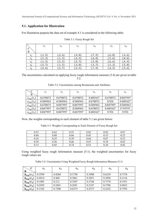 Fuzzy Rough Information Measures and their Applications | PDF