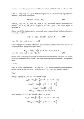 Fuzzy Rough Information Measures and their Applications | PDF