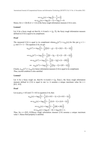 Fuzzy Rough Information Measures and their Applications | PDF