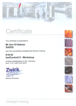 Amr Training Certificate - E10-03