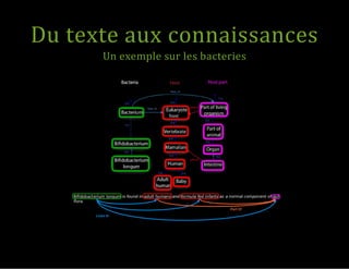 Du texte aux connaissances
Un exemple sur les bacteries
 