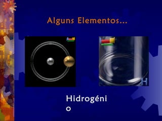 Alguns Elementos…
Hidrogéni
o
 